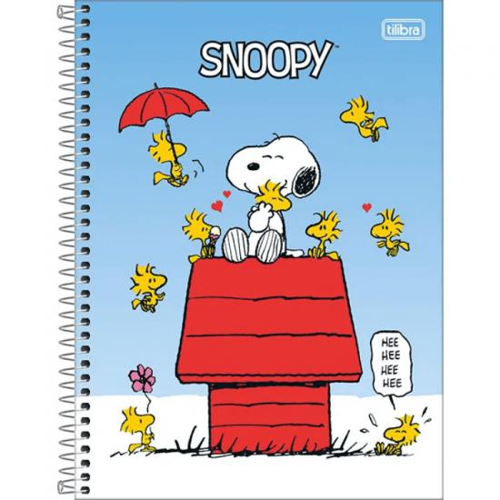 Caderno Espiral Capa Dura Universitário 1 Matéria Snoopy Fit 80 Folhas – Tilibra Caderno Espiral Capa Dura Universitário 1 Matéria Snoopy Fit 80 Folhas – Tilibra