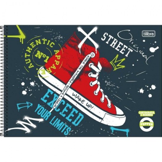 Caderno de Cartografia e Desenho Espiral Capa Dura Pepper 80 Folhas – Tilibra Caderno de Cartografia e Desenho Espiral Capa Dura Pepper 80 Folhas – Tilibra
