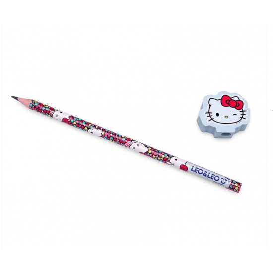 Lápis HB com Borracha Hello Kitty – Estilo e fofura para sua escrita!