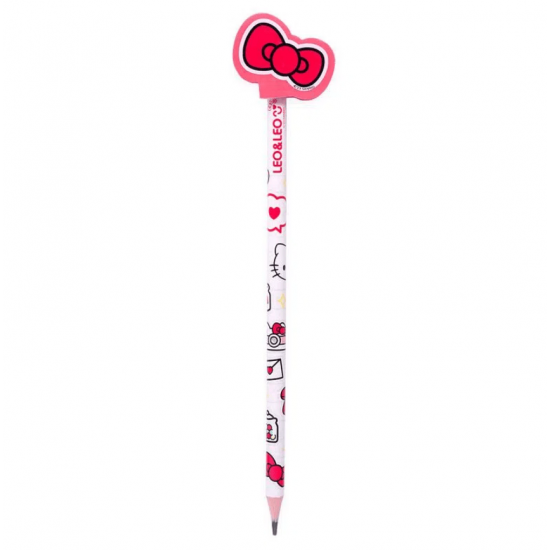 Lápis HB com Borracha Hello Kitty – Estilo e fofura para sua escrita!