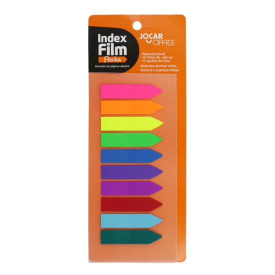 Index Film Flecha 10 Cores – Jocar Office Index Film Flecha 10 Cores – Jocar Office