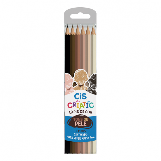 LAPIS DE COR CRIATIC PELE C/6 LAPIS DE COR CRIATIC PELE C/6
