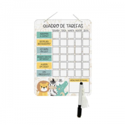 Quadro de Tarefas Zoo | Organização Divertida para Crianças