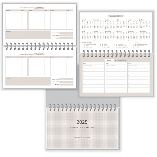 AGENDA FINA IDEIA MINI JARDIM DAS CORES AGENDA FINA IDEIA MINI JARDIM DAS CORES