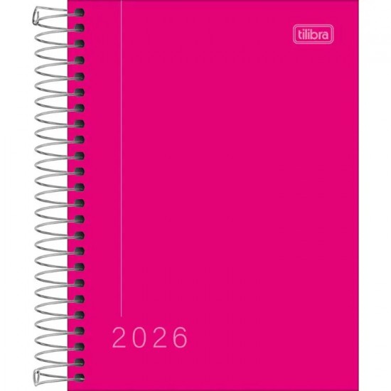 Agenda Espiral Pepper Rosa 2026 – Tilibra Agenda Espiral Pepper Rosa 2026 – Tilibra