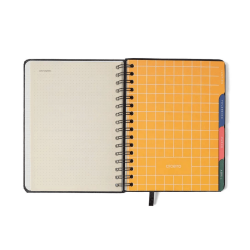 Agenda Planner Wire-O 2026 Clássica Semanal Notas com Divisórias A5 Preto Agenda Planner Wire-O 2026 Clássica Semanal Notas com Divisórias A5 Preto