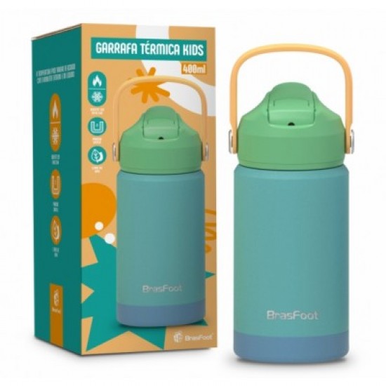 GARRAFA TERMICA KIDS 400ML  VERDE