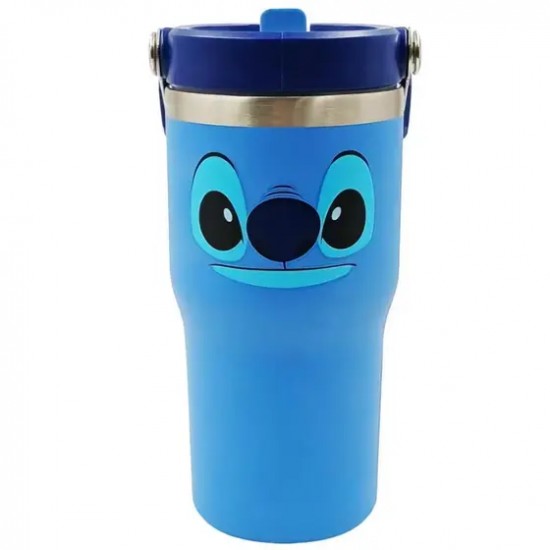 Copo Térmico com Canudo Stitch 650ml – Mantenha Suas Bebidas na Temperatura Ideal com Estilo Disney!