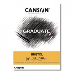 BL CANSON GRADUATE  BRISTOL 180g A4 20FLS