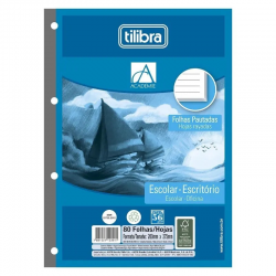 Bloco Universitário 4 Furos 80 Folhas Branco Tilibra Bloco Universitário 4 Furos 80 Folhas Branco Tilibra
