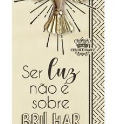 Enfeite de Mesa com Vela e Placa “Espírito Santo”