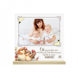 PORTA-RETRATO COM ELÁSTICO VÓ, GUARDO EM MINHAS...PASSARINHO 19,5X20X3 PORTA-RETRATO COM ELÁSTICO VÓ, GUARDO EM MINHAS...PASSARINHO 19,5X20X3