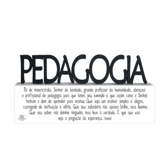 Placa Decorativa em MDF Profissões – Pedagogia Placa Decorativa em MDF Profissões – Pedagogia