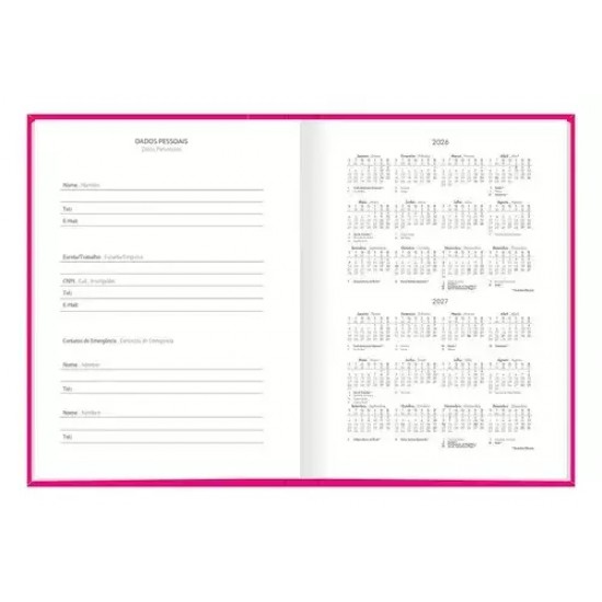 Agenda Costurada Pepper Rosa 2026 – Organização e Estilo no Seu Dia a Dia Agenda Costurada Pepper Rosa 2026 – Organização e Estilo no Seu Dia a Dia
