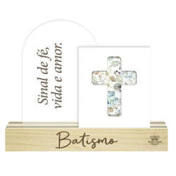 Madeirinha de Mesa Sinal de Fé – Batismo