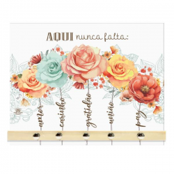 Porta-Chave com Aplique 