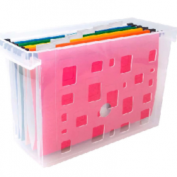 CAIXA ARQUIVO DELLOCOLOR CRISTAL SEM PASTA SUSPENSA