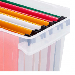 CAIXA ARQUIVO DELLOCOLOR CRISTAL SEM PASTA SUSPENSA CAIXA ARQUIVO DELLOCOLOR CRISTAL SEM PASTA SUSPENSA