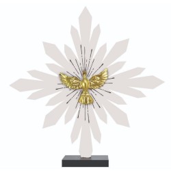 Enfeite de Mesa “Divino Espírito Santo” Recortado Dourado