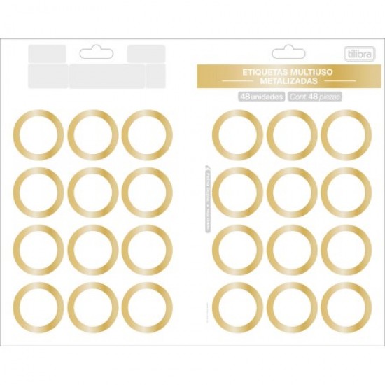 Etiqueta Adesiva Multiuso Metalizada 35mm – Tilibra Etiqueta Adesiva Multiuso Metalizada 35mm – Tilibra