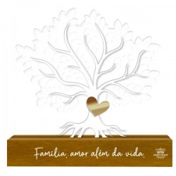 Enfeite de Mesa Árvore “Família Amor Além…” Aurora