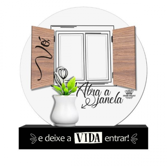 Enfeite de Mesa com Aplique Enfeite de Mesa com Aplique