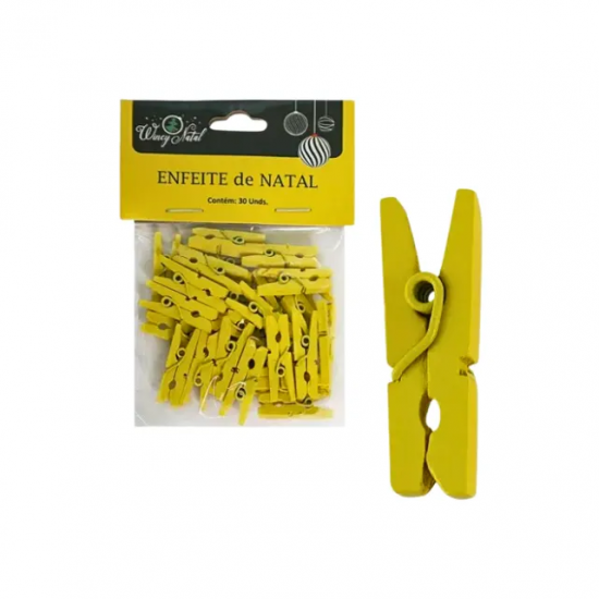 Kit com 30 Mini Pregadores Cores sortidas Kit com 30 Mini Pregadores Cores sortidas