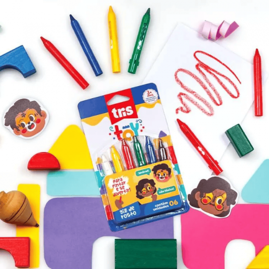 Giz de Rosto Toy 6 Cores – Tris Giz de Rosto Toy 6 Cores – Tris