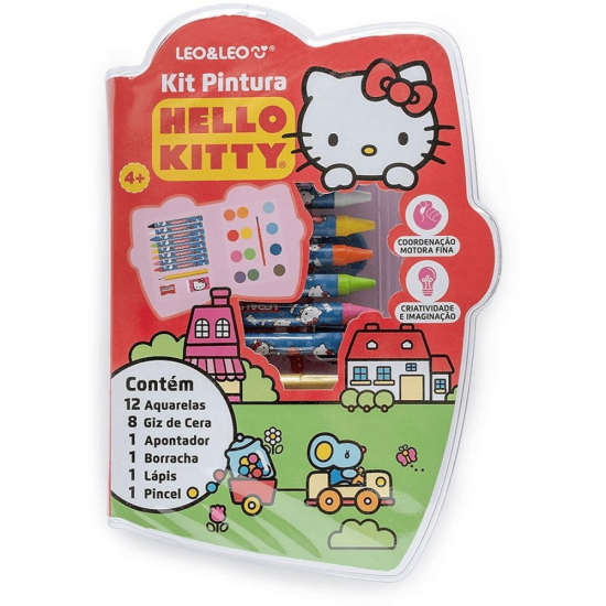 KIT PINTURA CORES DOS PERSONAGENS HELLO KITTY C/ 24 PECAS KIT PINTURA CORES DOS PERSONAGENS HELLO KITTY C/ 24 PECAS