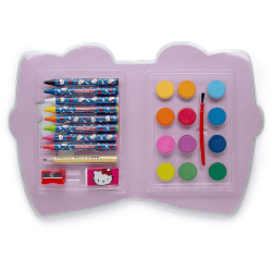 KIT PINTURA CORES DOS PERSONAGENS HELLO KITTY C/ 24 PECAS KIT PINTURA CORES DOS PERSONAGENS HELLO KITTY C/ 24 PECAS