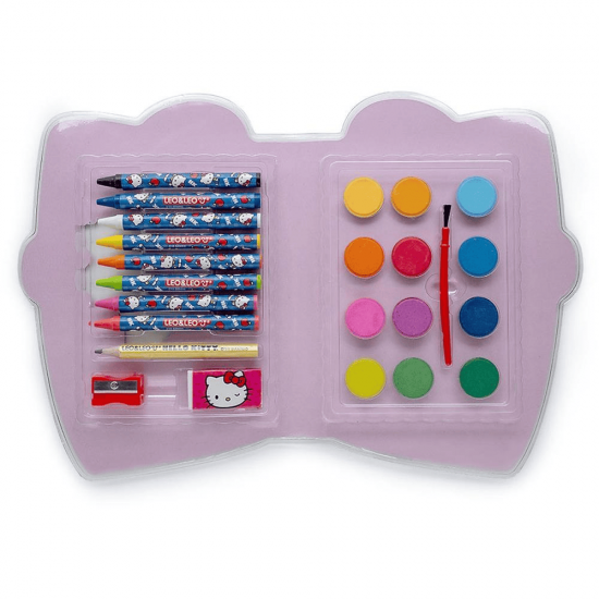 KIT PINTURA CORES DOS PERSONAGENS HELLO KITTY C/ 24 PECAS KIT PINTURA CORES DOS PERSONAGENS HELLO KITTY C/ 24 PECAS