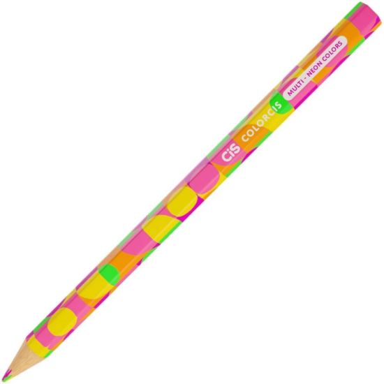 Lápis de Cor Jumbo CIS Multicolor Graf‑4Cor Neon Lápis de Cor Jumbo CIS Multicolor Graf‑4Cor Neon