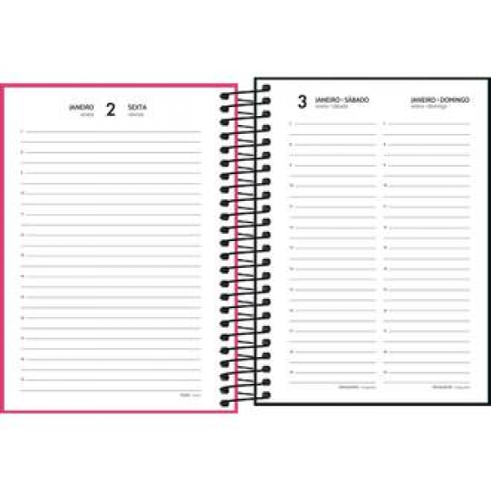 Agenda Espiral Diária Spice Cores Sortidas – Tilibra Agenda Espiral Diária Spice Cores Sortidas – Tilibra