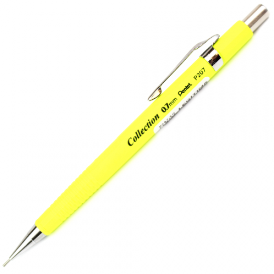 Lapiseira Pentel P207 0.7mm Amarela Lapiseira Pentel P207 0.7mm Amarela