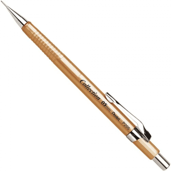 Lapiseira Pentel P205 Dourada 0.5mm – Sofisticação e Desempenho em Cada Traço Lapiseira Pentel P205 Dourada 0.5mm – Sofisticação e Desempenho em Cada Traço
