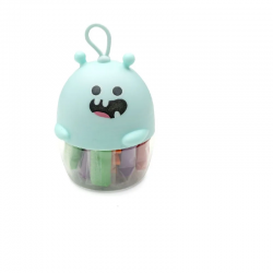 MASSINHA DE MODELAR GALAXIA ALIENIGENAS POTE C/ 70G - 5 CORES + 2 MOLDES