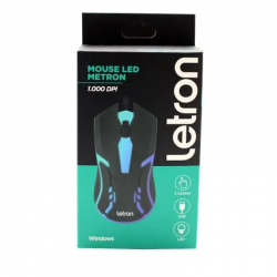 MOUSE USB LED 3 BOTOES 1000 DPI METRON M1603B R8 MOUSE USB LED 3 BOTOES 1000 DPI METRON M1603B R8