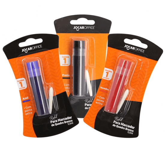 Marcador para Quadro Branco Recarregável Cores Sortidas – Jocar Office Marcador para Quadro Branco Recarregável Cores Sortidas – Jocar Office