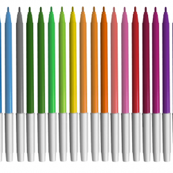 HIDROCOR BAZZE PONTA FINA WAVE 24CORES HIDROCOR BAZZE PONTA FINA WAVE 24CORES