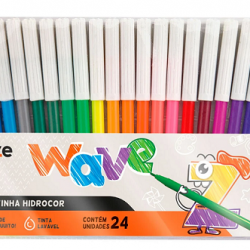 HIDROCOR BAZZE PONTA FINA WAVE 24CORES