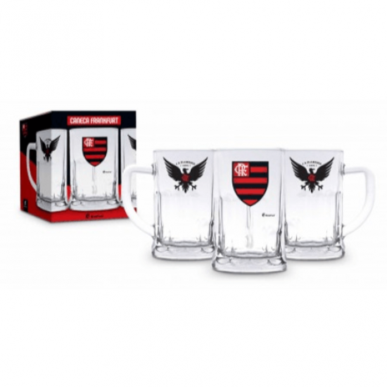 CANECA VIDRO 565ML - FLAMENGO CANECA VIDRO 565ML - FLAMENGO
