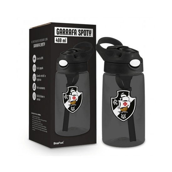 Garrafa Spoty 480ml Vasco – Estilo e funcionalidade para torcedores Garrafa Spoty 480ml Vasco – Estilo e funcionalidade para torcedores