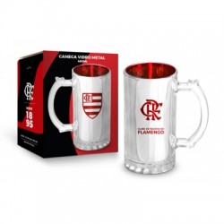 CANECA VIDRO METALIC TIMES FLAMENGO CANECA VIDRO METALIC TIMES FLAMENGO