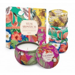 Velas Aromáticas Decorativas  – Design Floral e Fragrância Agradável