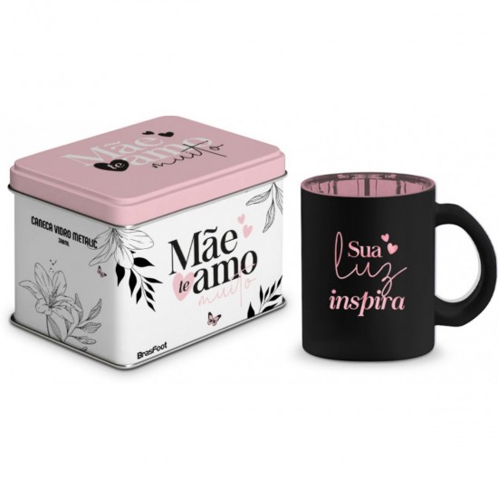 Caneca Vidro Diamond 300ml – Frases para Mãe e Embalagem para Presente Caneca Vidro Diamond 300ml – Frases para Mãe e Embalagem para Presente